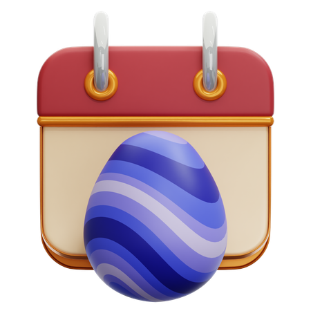 Easter Day Calendar  3D Icon