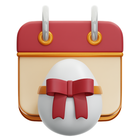 Easter Day Calendar  3D Icon