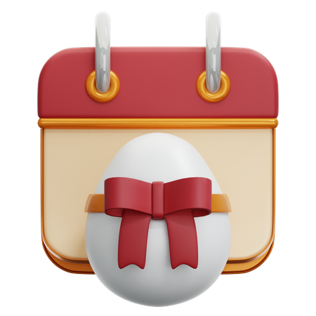 Easter Day Calendar  3D Icon