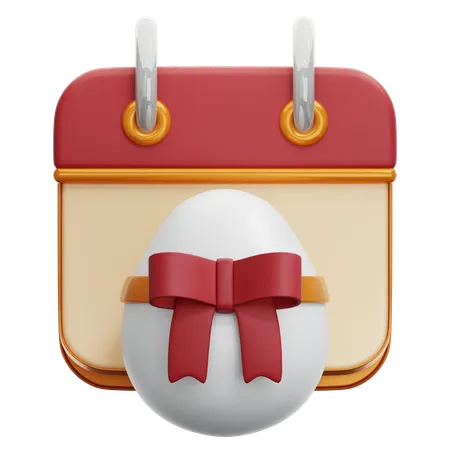 Easter Day Calendar  3D Icon