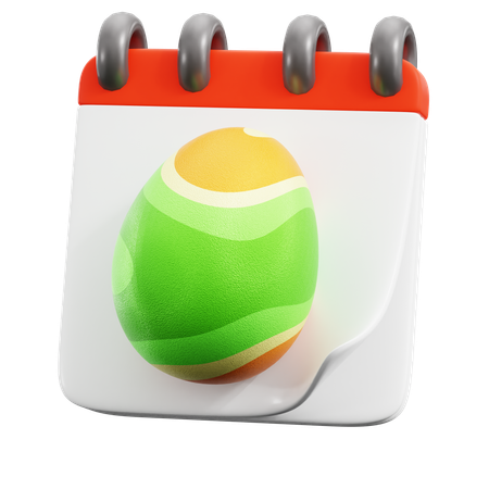 Easter Day Calendar  3D Icon