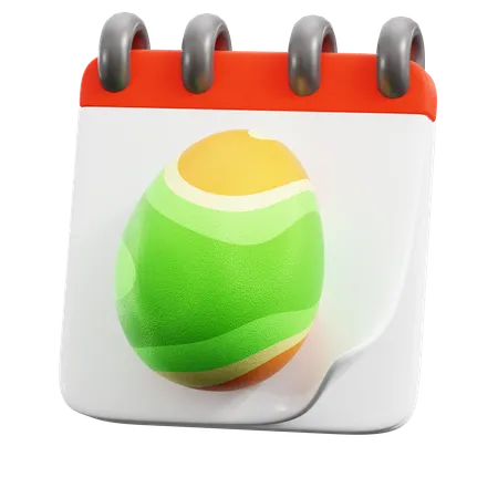 Easter Day Calendar  3D Icon