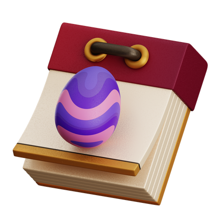 EASTER DAY CALENDAR  3D Icon