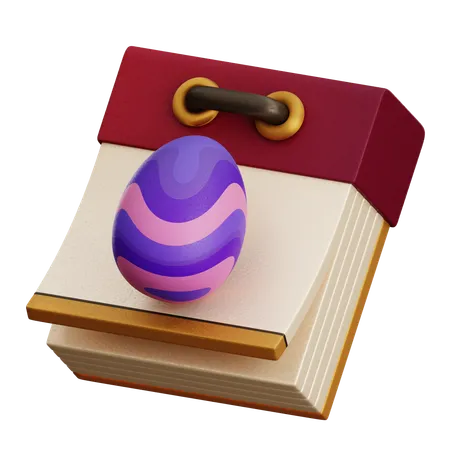 EASTER DAY CALENDAR  3D Icon