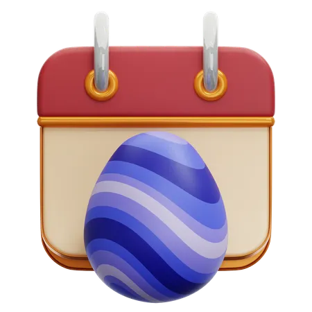Easter Day Calendar  3D Icon
