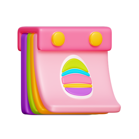 Easter Day Calendar  3D Icon