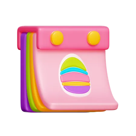 Easter Day Calendar  3D Icon