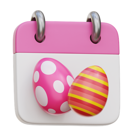 Easter Day Calendar  3D Icon