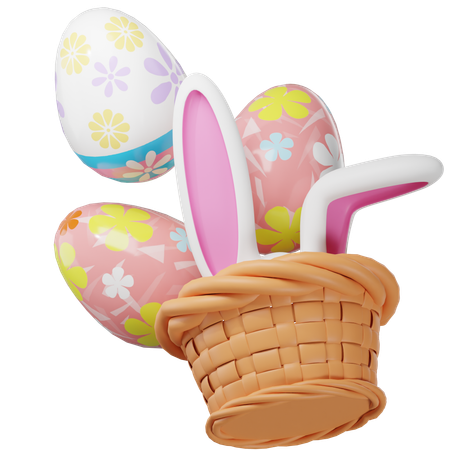 Easter day eggs  3D Icon