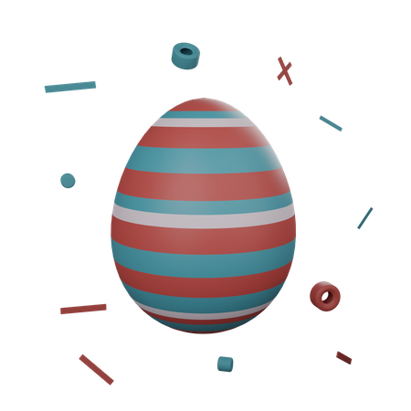 Easter Egg  3D Illustration