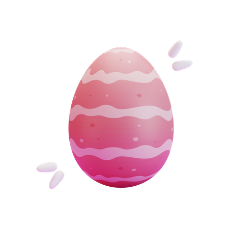 Easter egg  3D Illustration