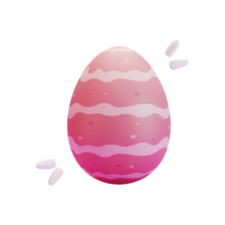 Easter egg  3D Illustration