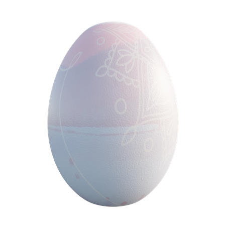 Easter egg  3D Illustration