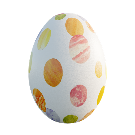 Easter egg  3D Illustration