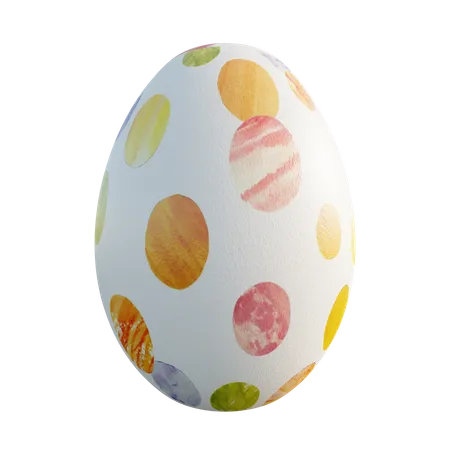 Easter egg  3D Illustration