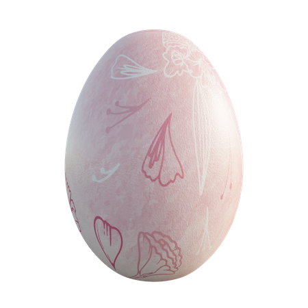 Easter egg  3D Illustration