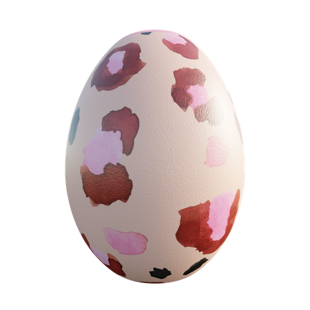 Easter egg  3D Illustration