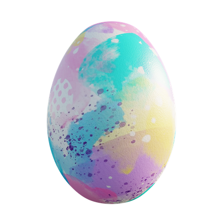 Easter egg  3D Illustration