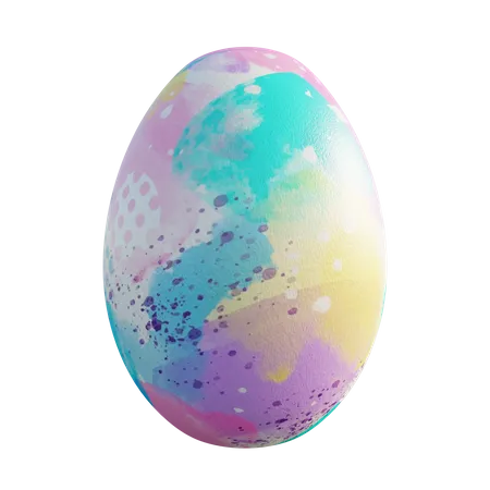 Easter egg  3D Illustration