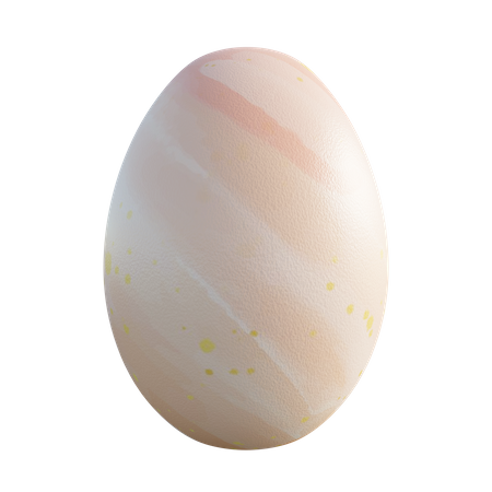 Easter egg  3D Illustration