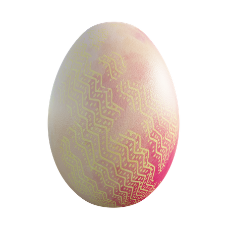 Easter egg  3D Illustration