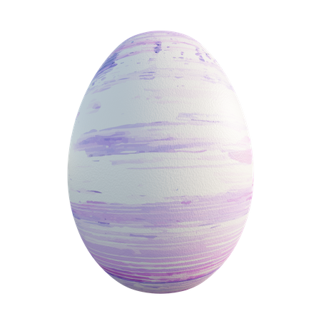 Easter egg  3D Illustration