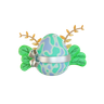 decorated egg 3d logo