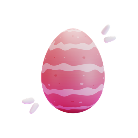 Easter egg 3D Illustration