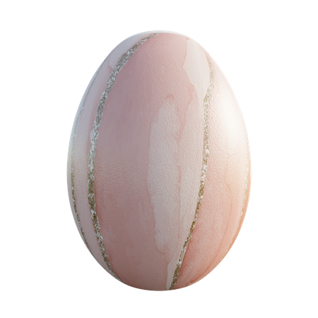 Easter egg  3D Illustration