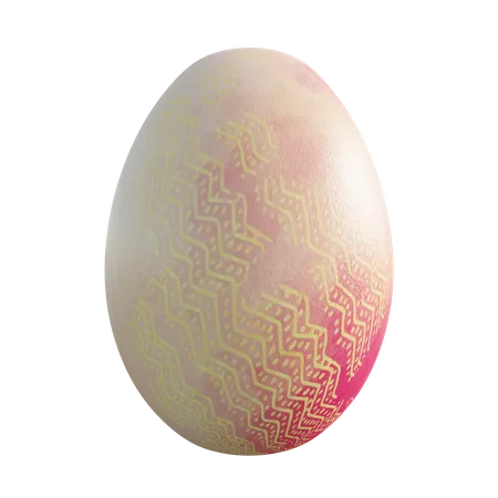 Easter egg  3D Illustration