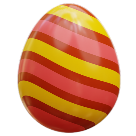 Easter Egg 3D Illustration