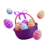 painted eggs 3d logo