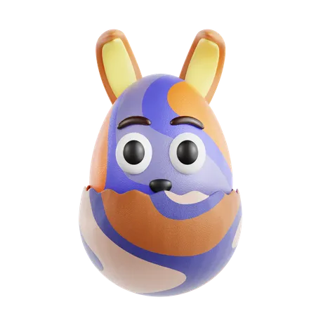 부활절 달걀 토끼  3D Icon