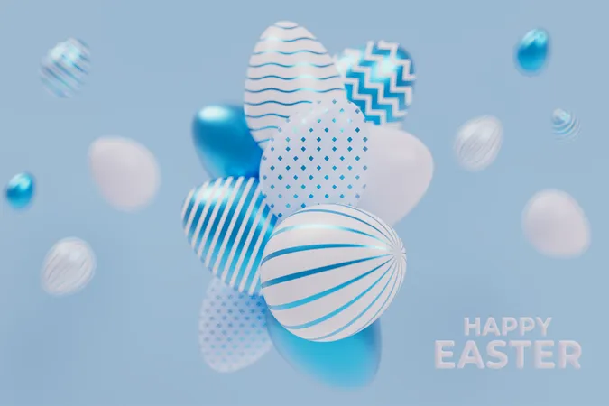 Easter egg celebration  3D Icon