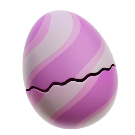 Easter Egg Crack  3D Icon