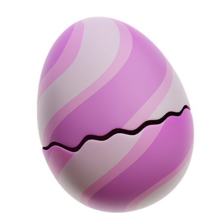 Easter Egg Crack  3D Icon