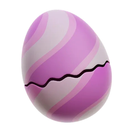 Easter Egg Crack  3D Icon