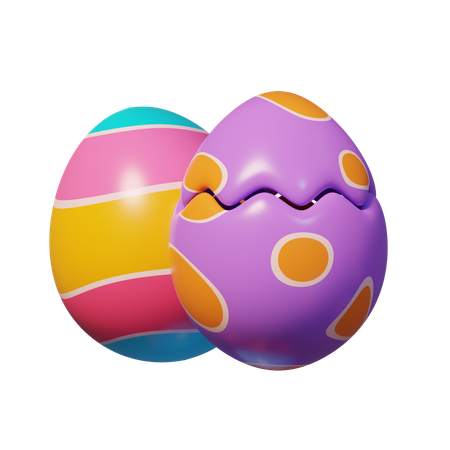 Easter Egg Crack  3D Icon