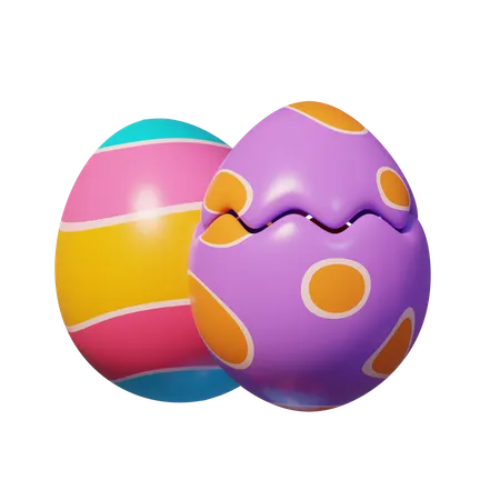 Easter Egg Crack  3D Icon