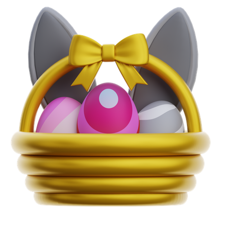 Easter Egg Gift Hamper  3D Icon