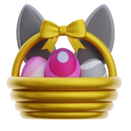 Easter Egg Gift Hamper  3D Icon