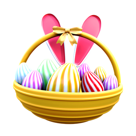 Easter egg gift hamper  3D Icon