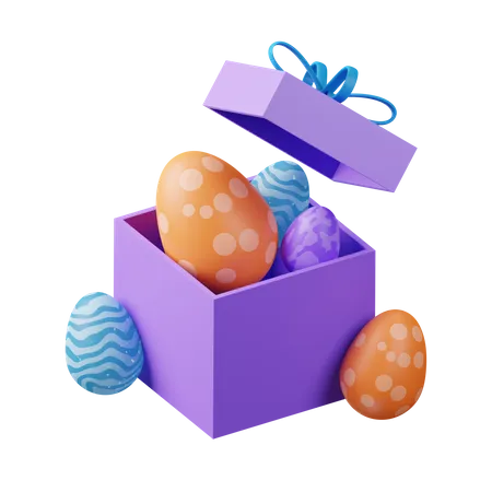 Easter Egg Giftbox  3D Icon