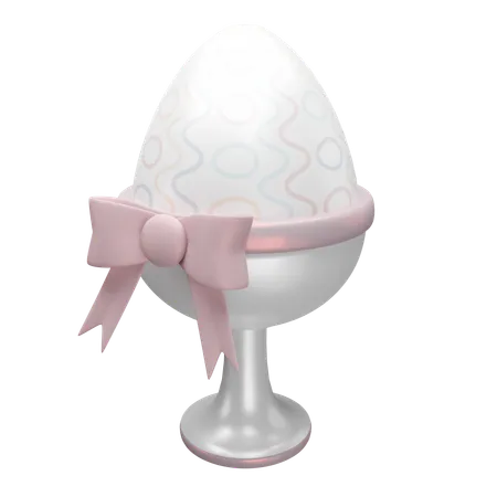 Easter egg in cup  3D Icon