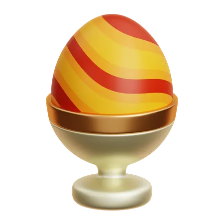 Easter Egg In Stand  3D Icon