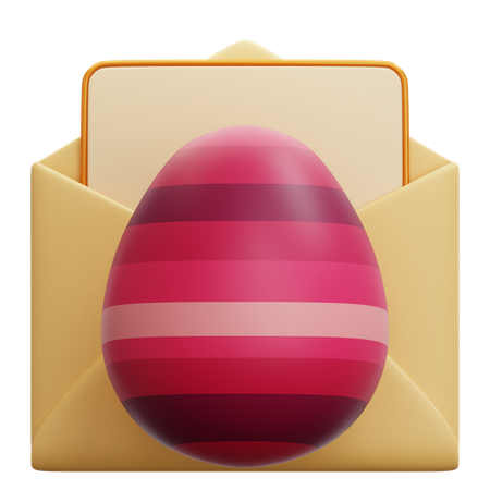 Easter Egg Invitation  3D Icon