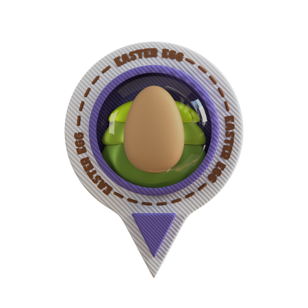 Easter Egg Location  3D Sticker