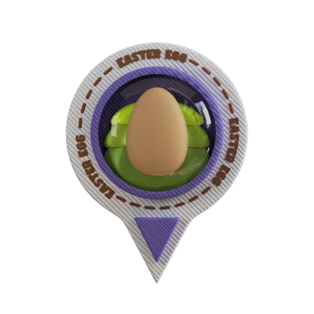 Easter Egg Location  3D Sticker