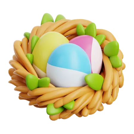 Easter Egg Nest  3D Icon