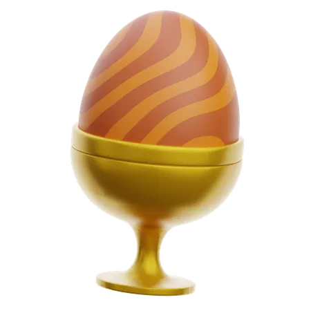 Easter Egg On Cup  3D Icon